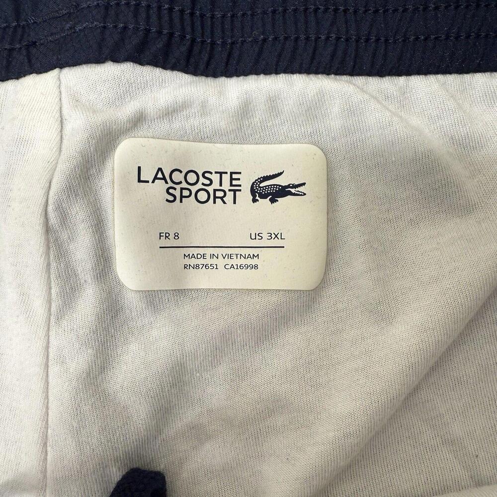 Lacoste Sport Men's Blue Tennis Fleece Lined Track Pants Size 8 3XL - Picture 4 of 9